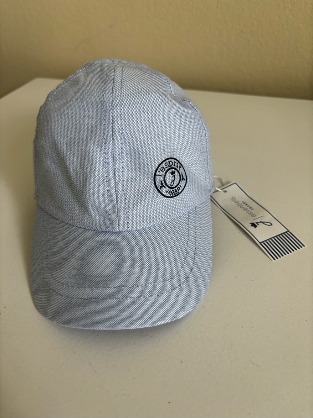 Jacadi l’esprit Baby Oxford ball cap - Blue/White 12M/47cm - NWT